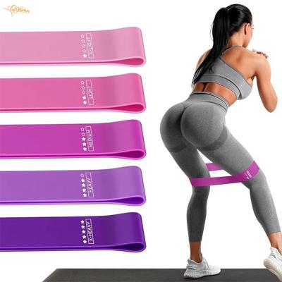 Non-Slip Elastic Resistance Bands - Multiple Resistance Levels Glute Bands for Leg & Booty Shaping, Eco-Friendly Workout Bands
